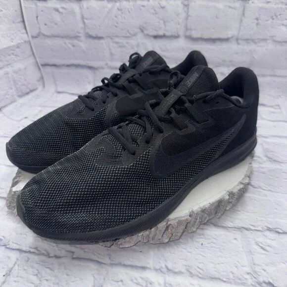 Nike Men's Downshifter 9 Running Shoe All Black Size 13 Sneakers AR4946-002 - Picture 4 of 9